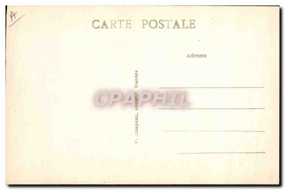 CPA Bretagne vers 1840 Paludier du Bourg de Batz transportant le seul — Verso