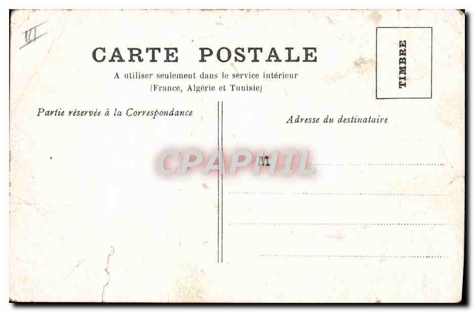 CPA Bretagne Le dejeuner sur le quai Folklore — Rückseite
