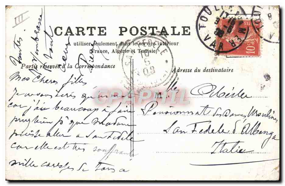 CPA Bretagne Peche Dechargement du bateau pecheur — Verso