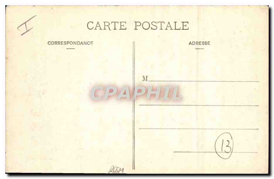 CPA Indiens Aix en Provence La halle aux grains Fronton de Chastel Affiche Buffalo Bill — Rückseite