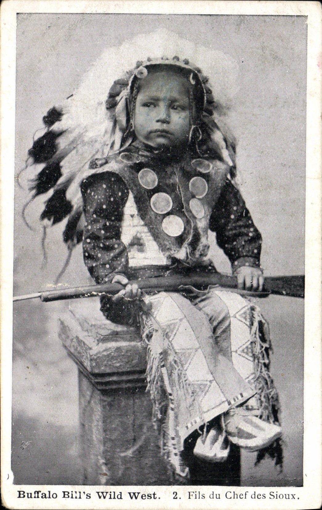 CPA Indiens Buffalo Bill's Wild West Fils du chef des sioux