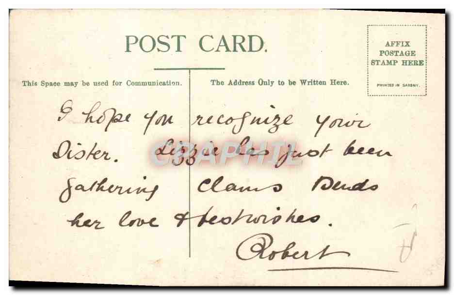 CPA Indiens Indian squaw selling Clams  — Rückseite