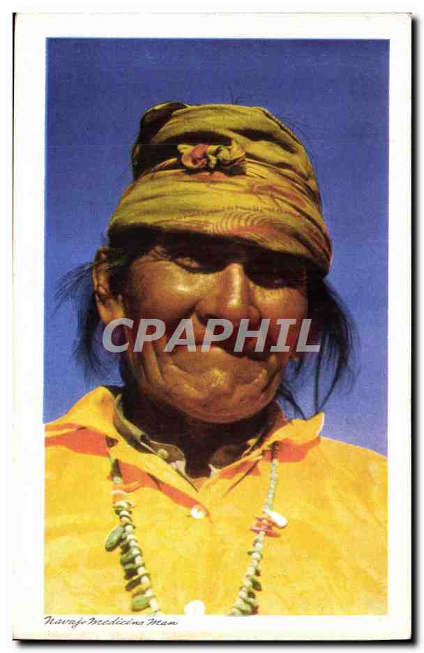 CPA Indiens Navajo Medicino Man 