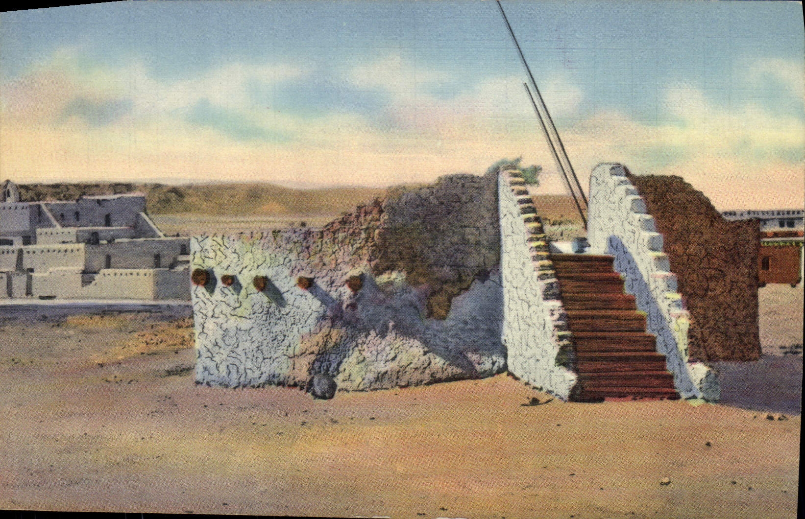 CPA Indiens Pueblo Indian Estufa or Kiva New Mexico 