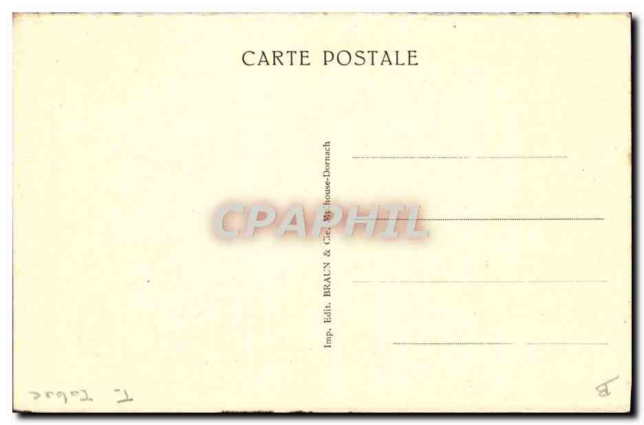 CPA Folklore Hoerdt Sechage du tabac — Verso