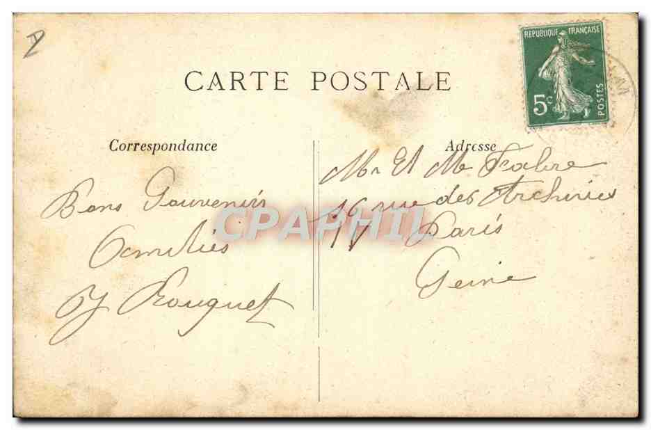 CPA La rentree des foins  — Rückseite