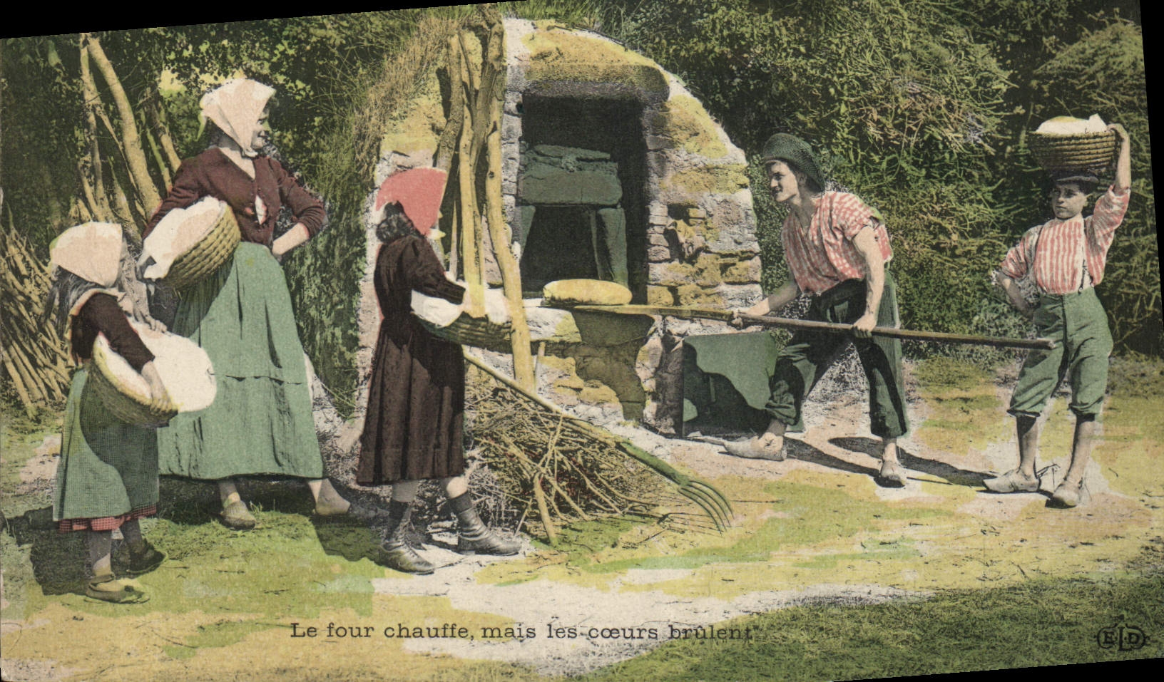 Scène de vie rurale — Le four chauffe, mais les cœurs brûlent — Éditeur ELD