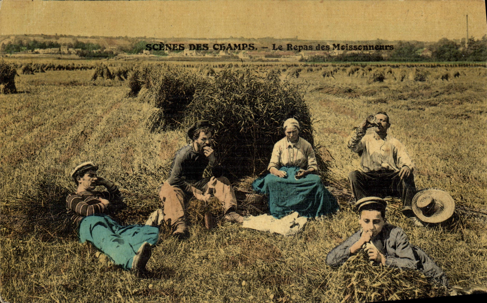 Scènes des Champs — Le Repas des Moissonneurs — Éditeur non visible