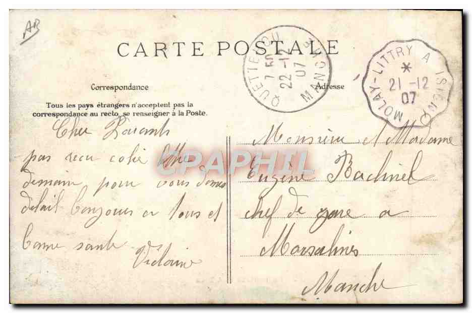 CPA La rentree des bles  — Rückseite