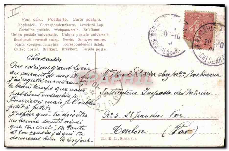 CPA La rentree des foins — Rückseite