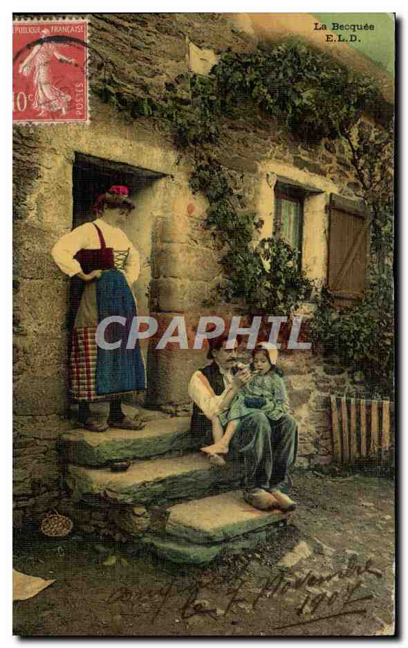 CPA La becquee Folklore