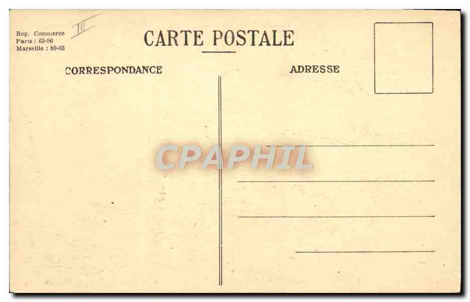 CPA Bateau Paquebot SGTM Florida Ligne rapide Marseille Bresil Plata — Verso