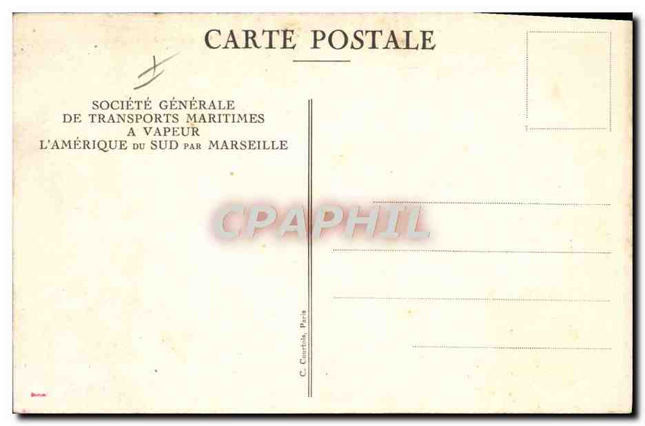 Bibliothèque "Florida" — S.G.T.M. — Société Générale de Transports Maritimes — Verso