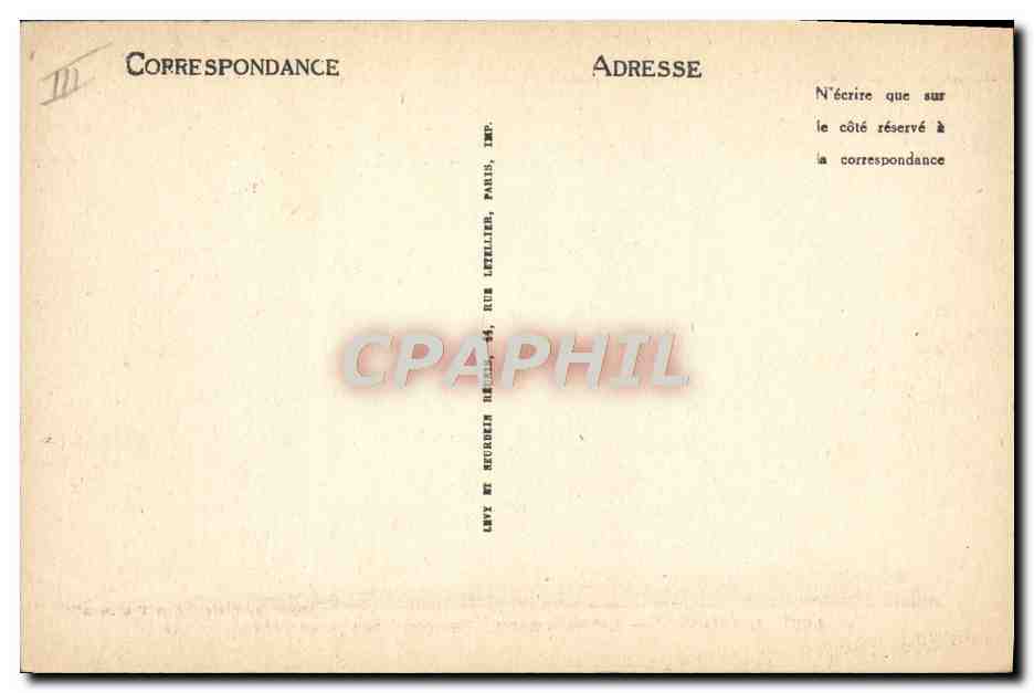 CPA Bateau Paquebot France dans les jetees Le Havre  — Verso