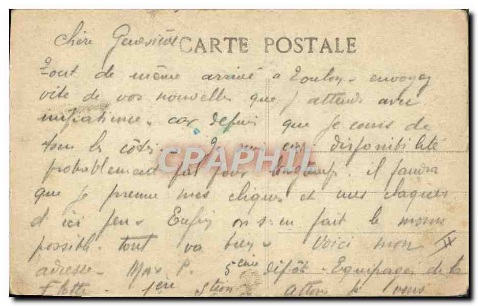 CPA Bateau Paquebot Transatlantique France Actuellement navire hopital — Verso