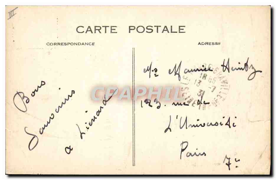 CPA Bateau Paquebot France  — Verso