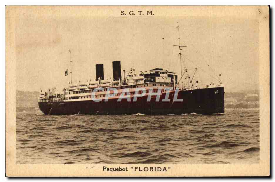 Transatlantico "FLORIDA" — S.G.T.M. — Société Générale de Transports Maritimes
