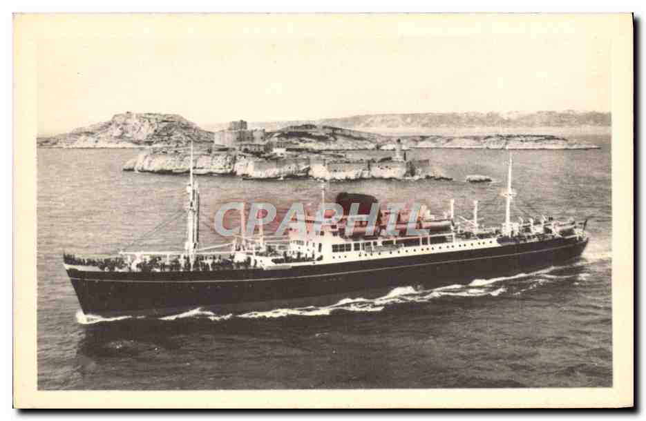 Bateau à vapeur — La Bourdonnais — Imp. Transatlantique, Paris