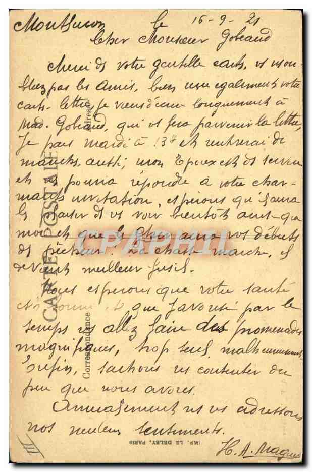 CPA Bateau Paquebot Le Havre Transatlantique France  — Verso