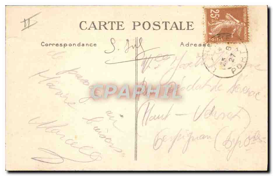 CPA Bateau Paquebot Le Havre Transatlantique France  — Verso