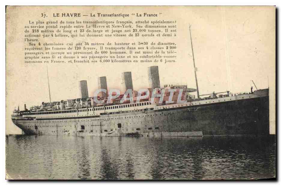 Le Havre — Il transatlantico "La France"