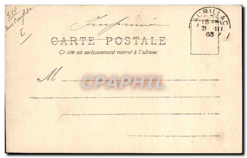 CPA Fantaisie Femme  — Verso