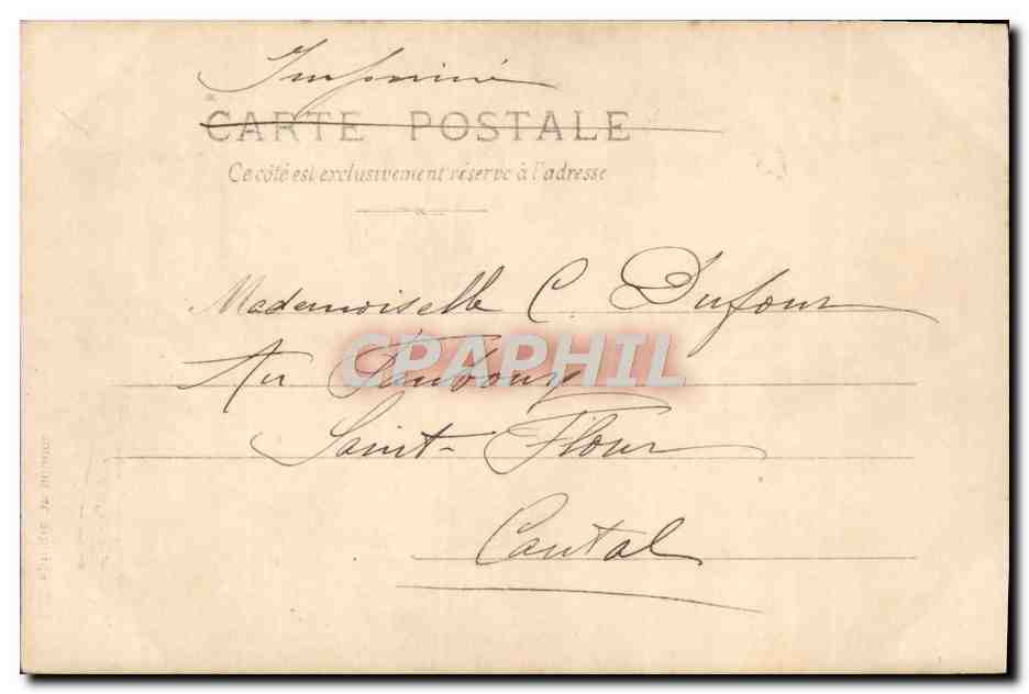 CPA Fantaisie Femme L'epingle  — Rückseite