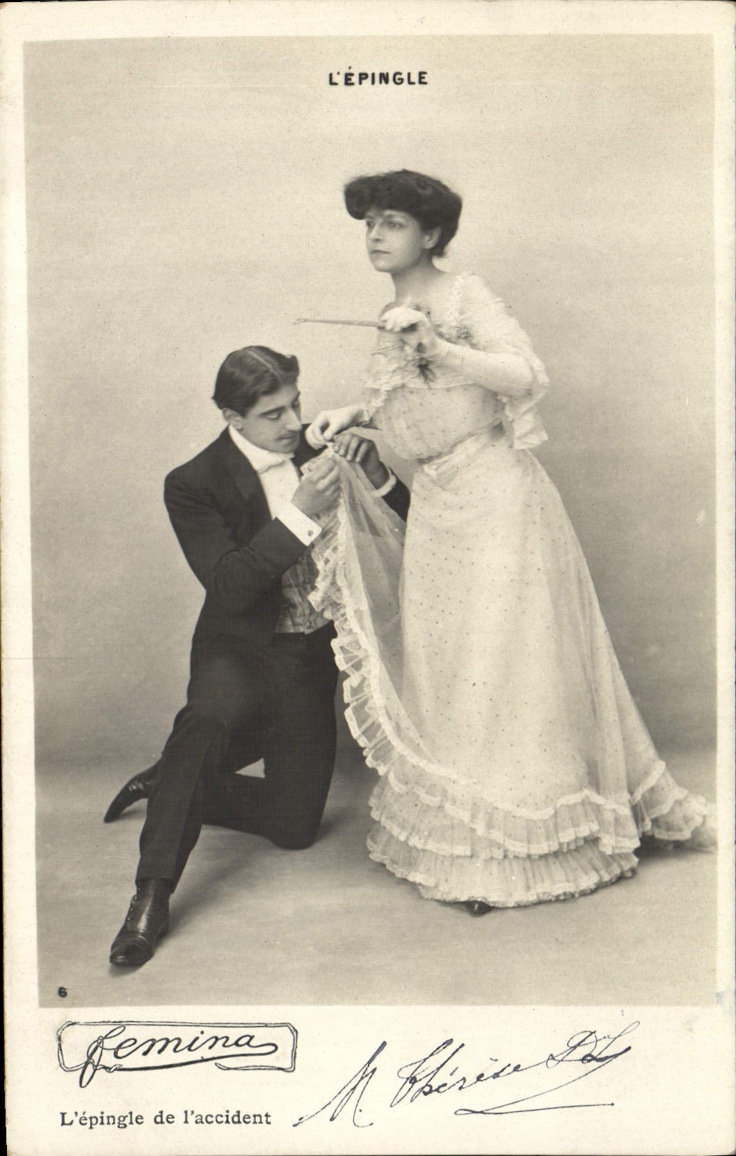 L'Épingle — L'épingle de l'accident — Femina, n°6