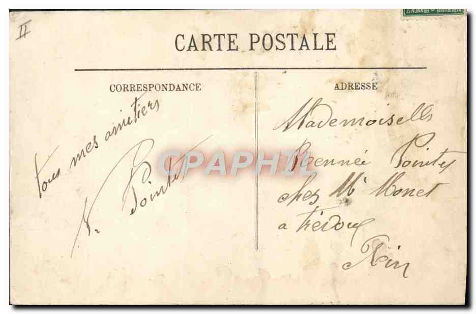 CPA Ane Mule Vichy Aux bords de l'Allier  — Rückseite