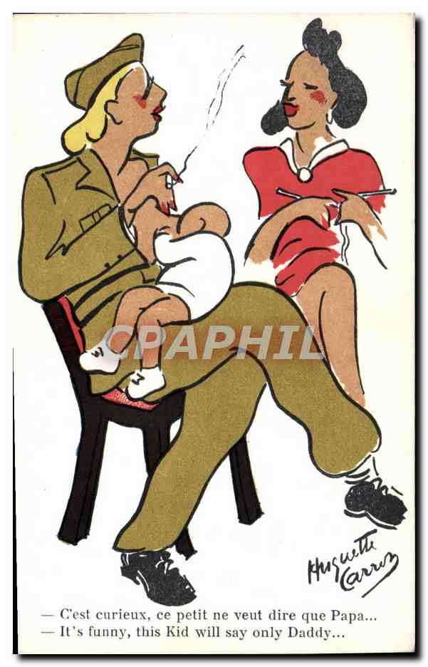 CPA Militaria Femmes Cigarette Tabac