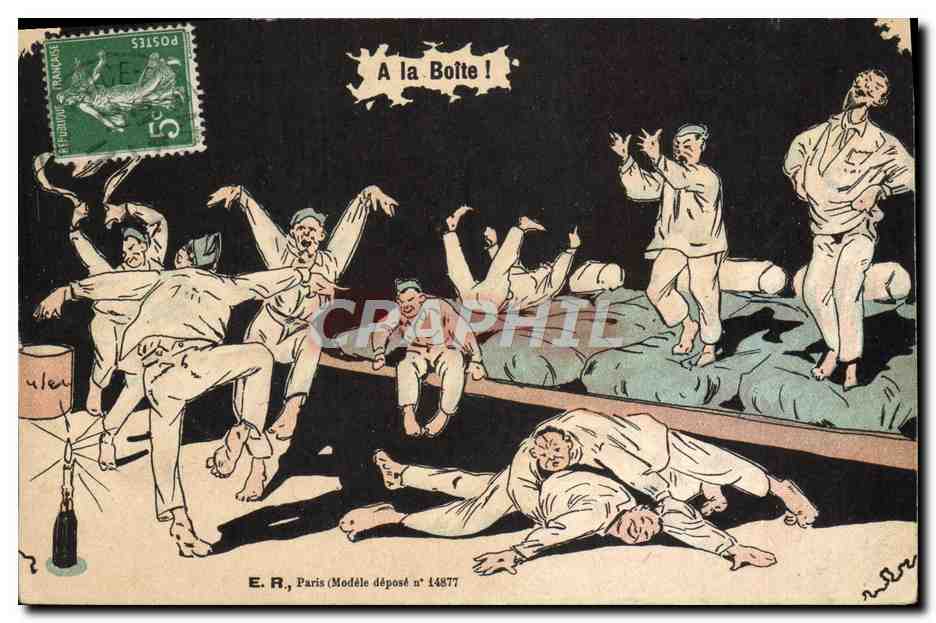 Scène de nuit dans une prison — E.R., Paris (Modèle déposé n° 14877)