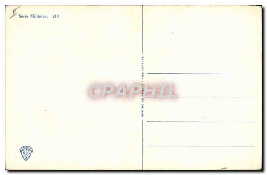 CPA Militaria Entente cordiale — Back