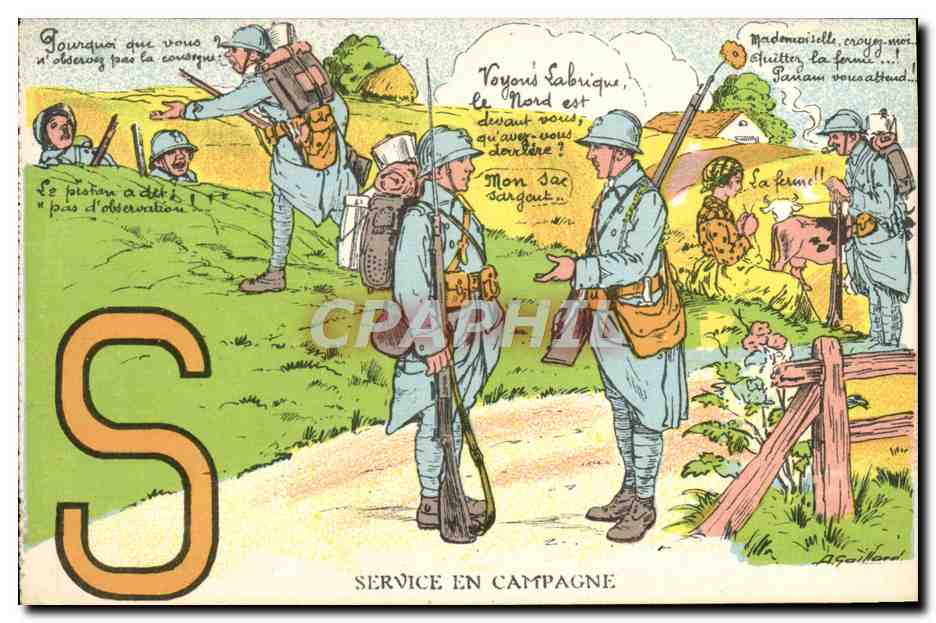 Soldats en campagne — Service en campagne — Éditeur : A. Gouillot