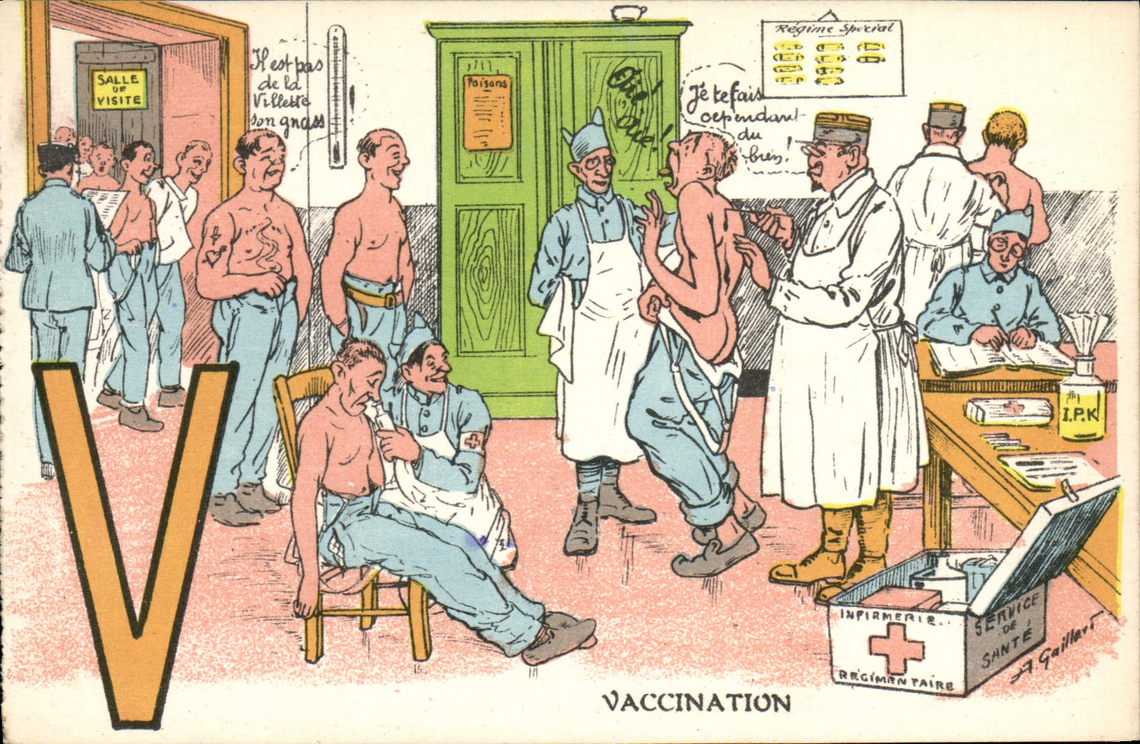 Vaccination — Salle de visite — A. Guillet