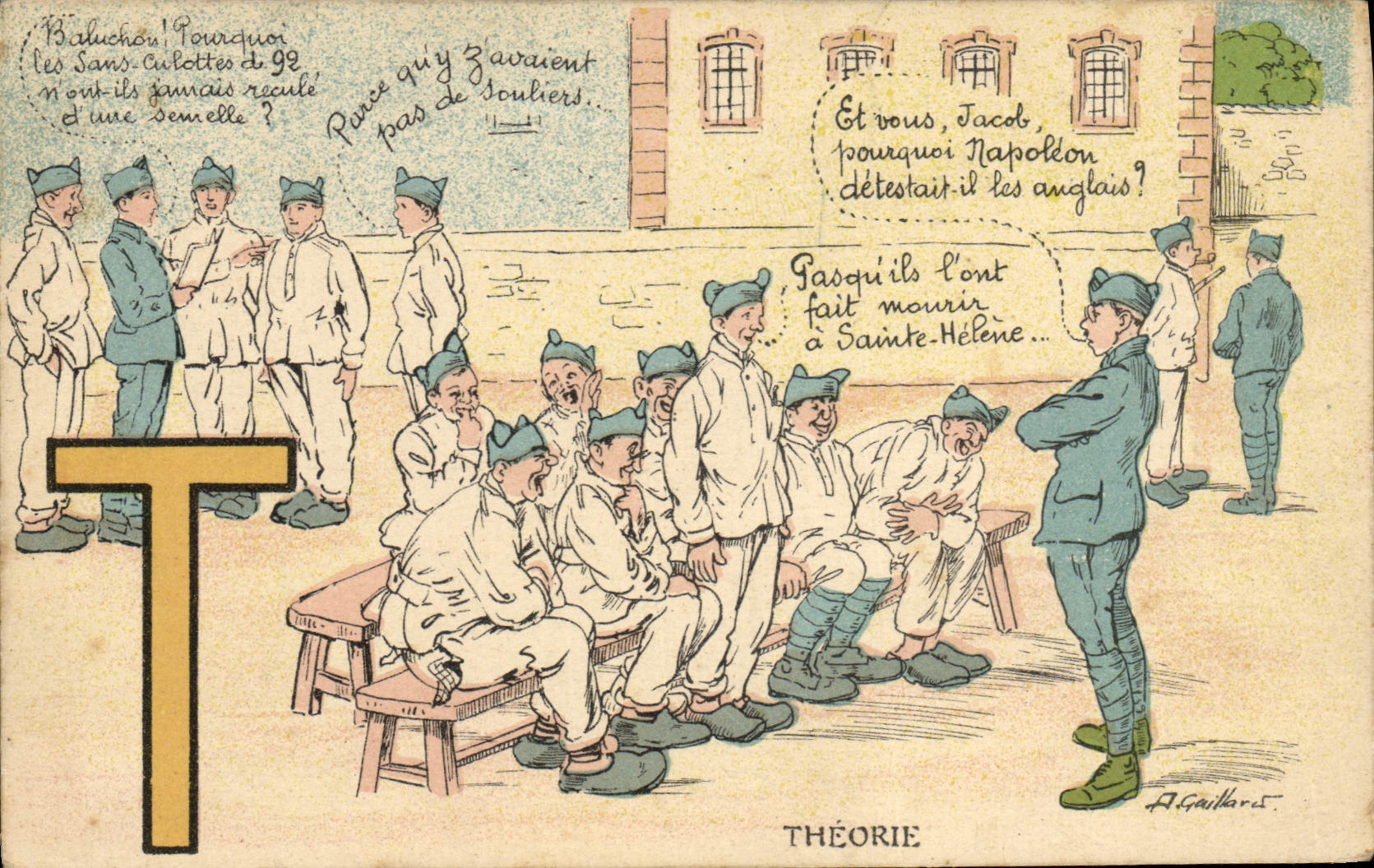 Soldats en discussion — Théorie — A. Gaillard