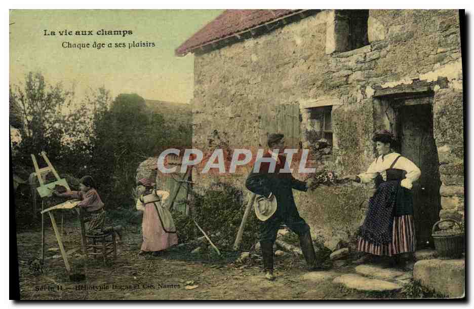 CPA Folklore La vie aux champs Chaque age a ses plaisirs
