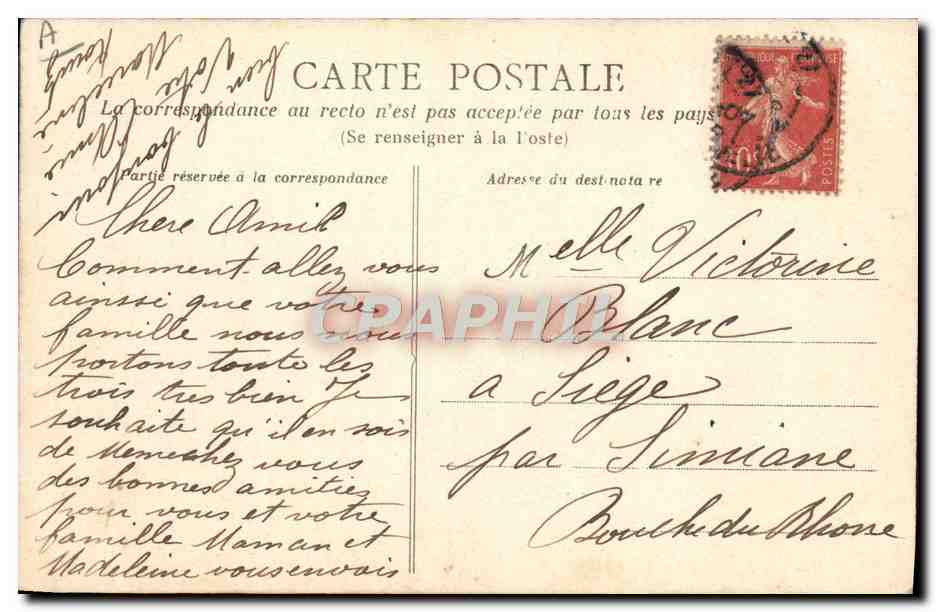 CPA Folklore La vie aux champs Chaque age a ses plaisirs — Verso