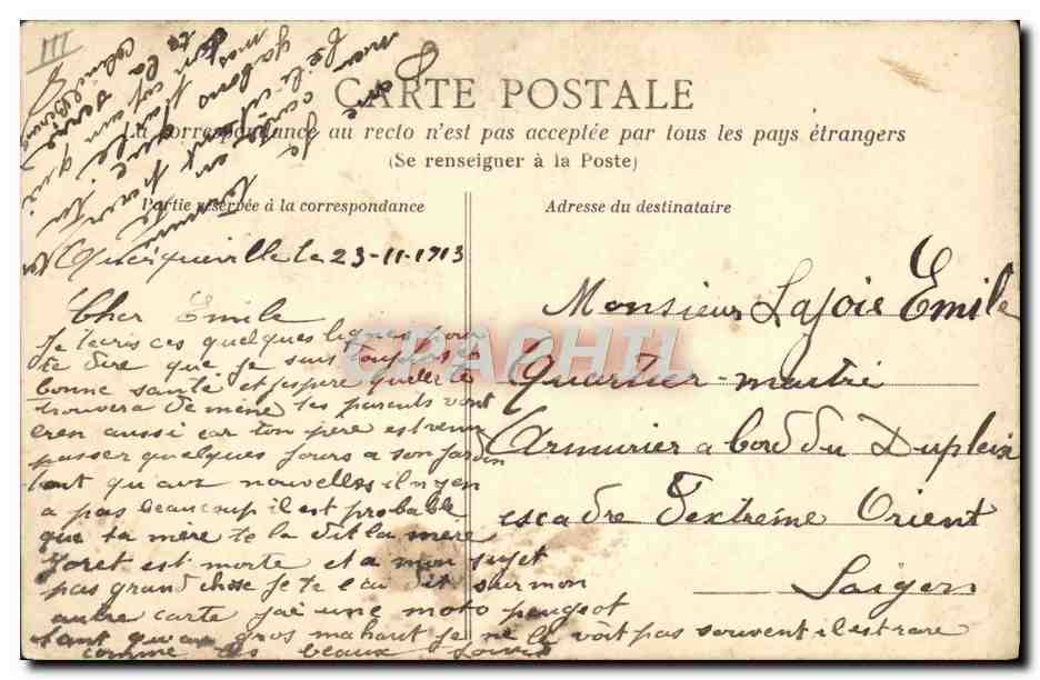 CPA Folklore La vie aux champs Qui est ce ? — Verso