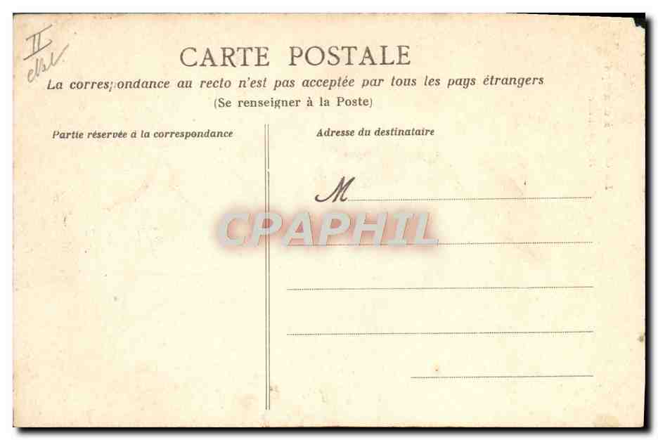 CPA Folklore La vie aux champs A l'abreuvoir Cheval  — Rückseite