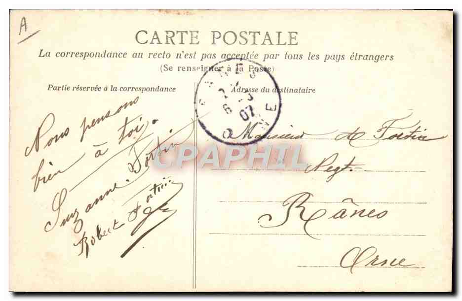 CPA Folklore La vie aux champs La derniere charretee Attelage Boeufs  — Rückseite