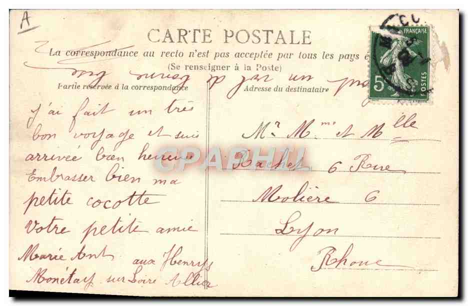 CPA Folklore La vie aux champs La vie simple — Verso