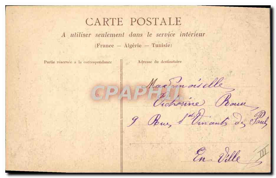 CPA Folklore La vie aux champs Les moisonneuses  — Verso