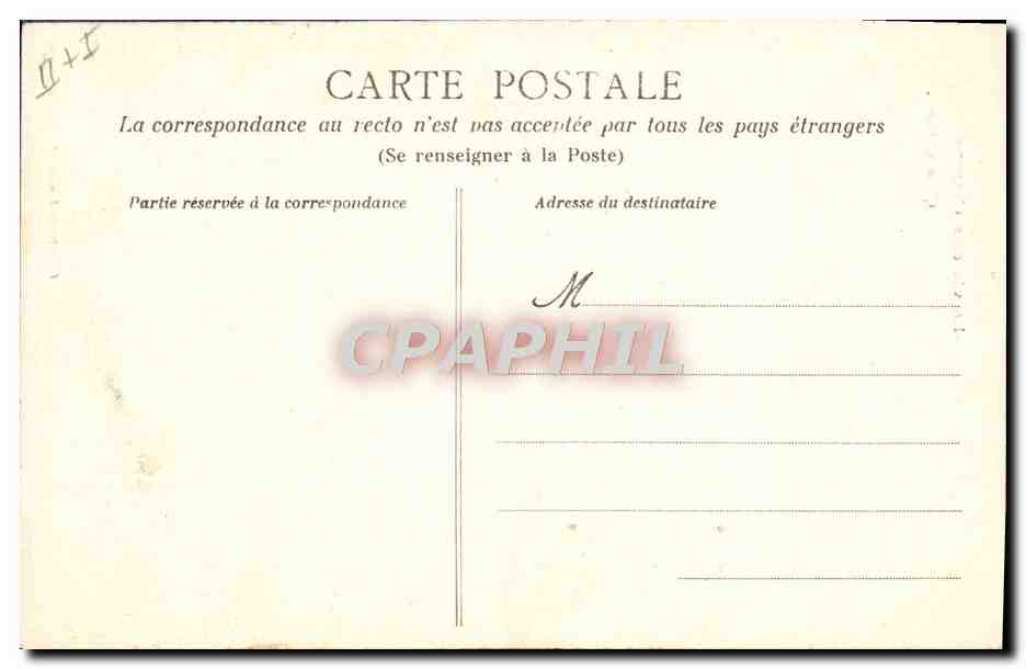 CPA Folklore La vie aux champs Ca a mordu Peche Pecheur  — Verso