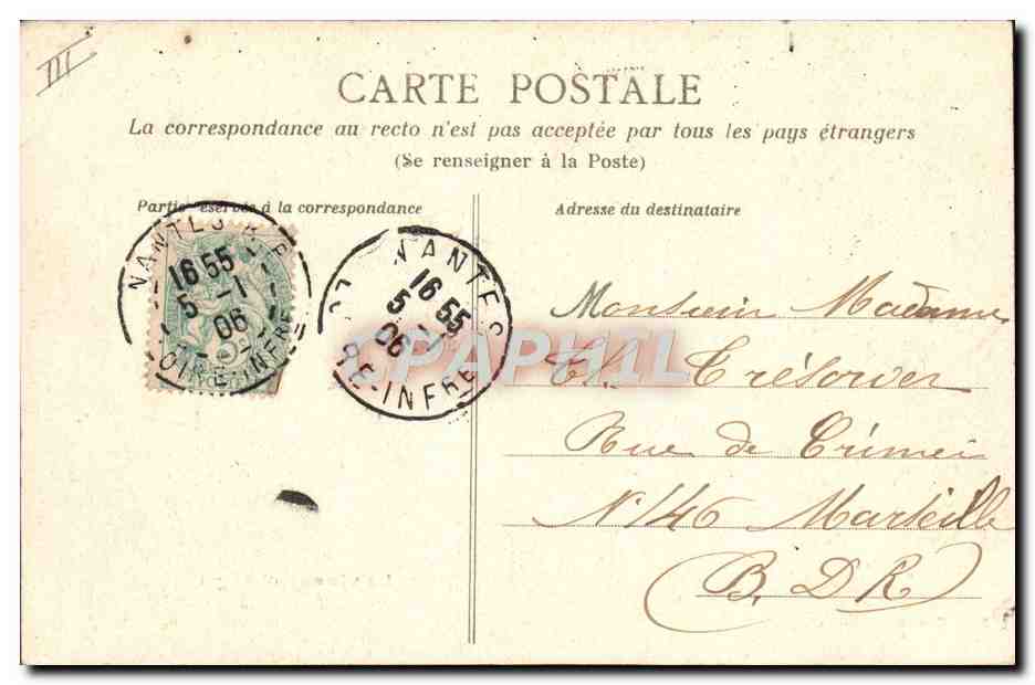 CPA Folklore La vie aux champs  — Verso