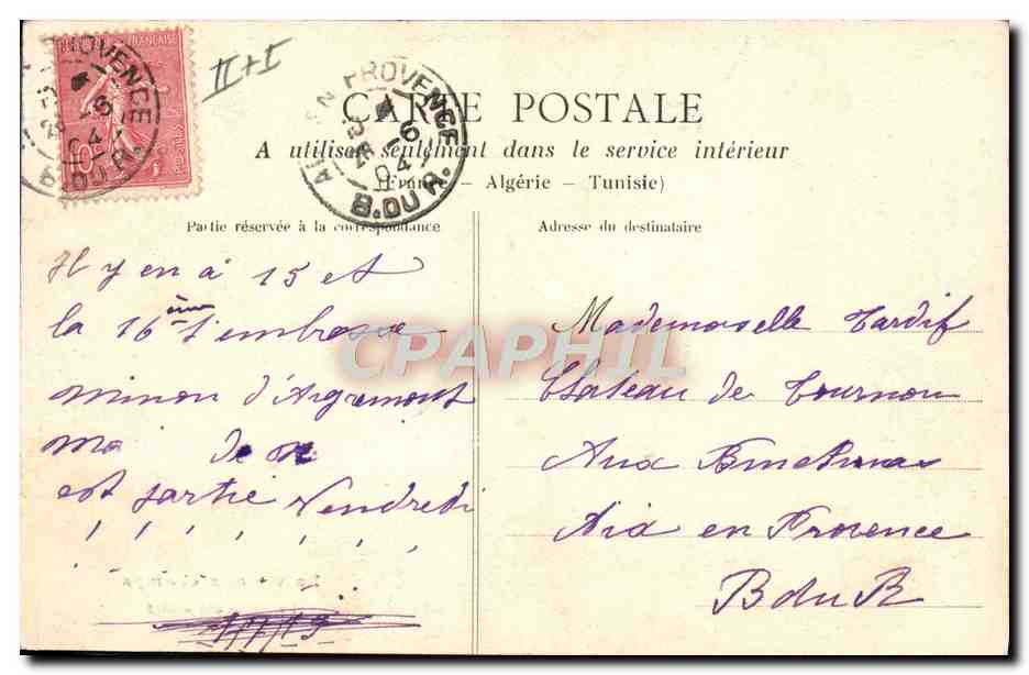 CPA Folklore La vie aux champs Gardeuse d'oies — Verso
