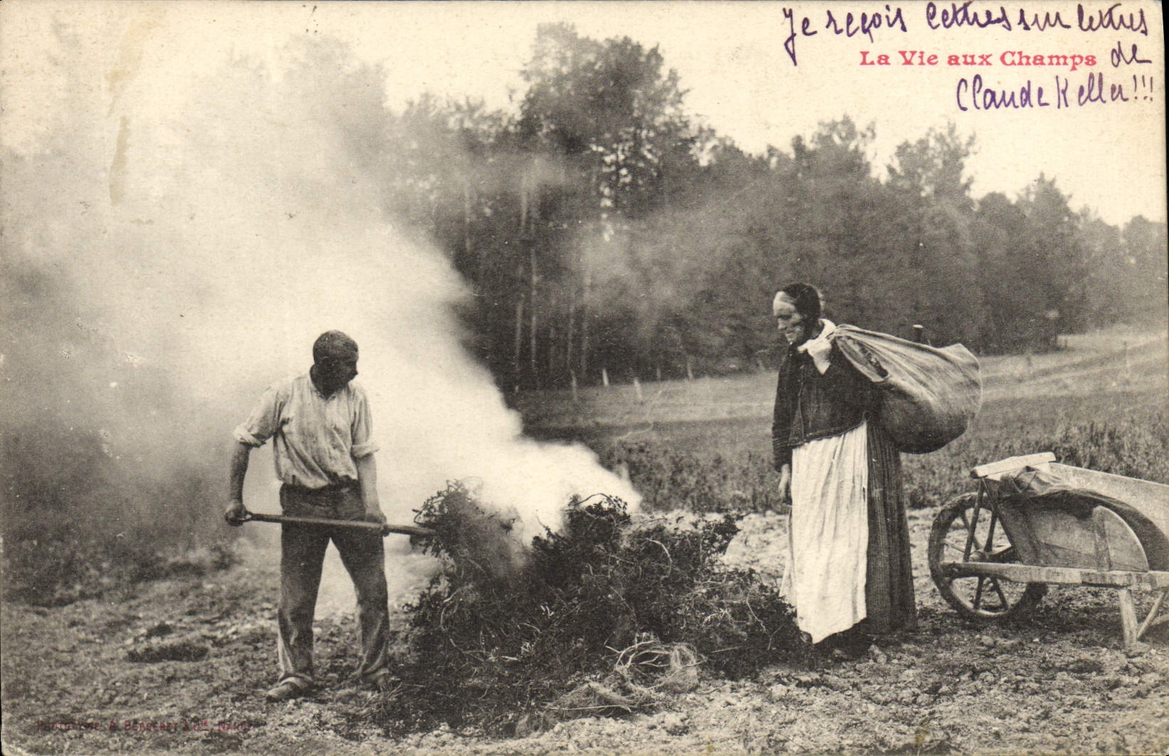 CPA Folklore La vie aux champs 