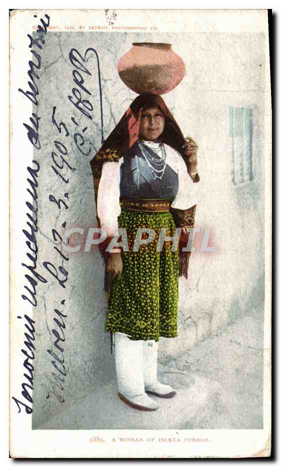 CPA Indiens a woman of Isleta Pueblo 