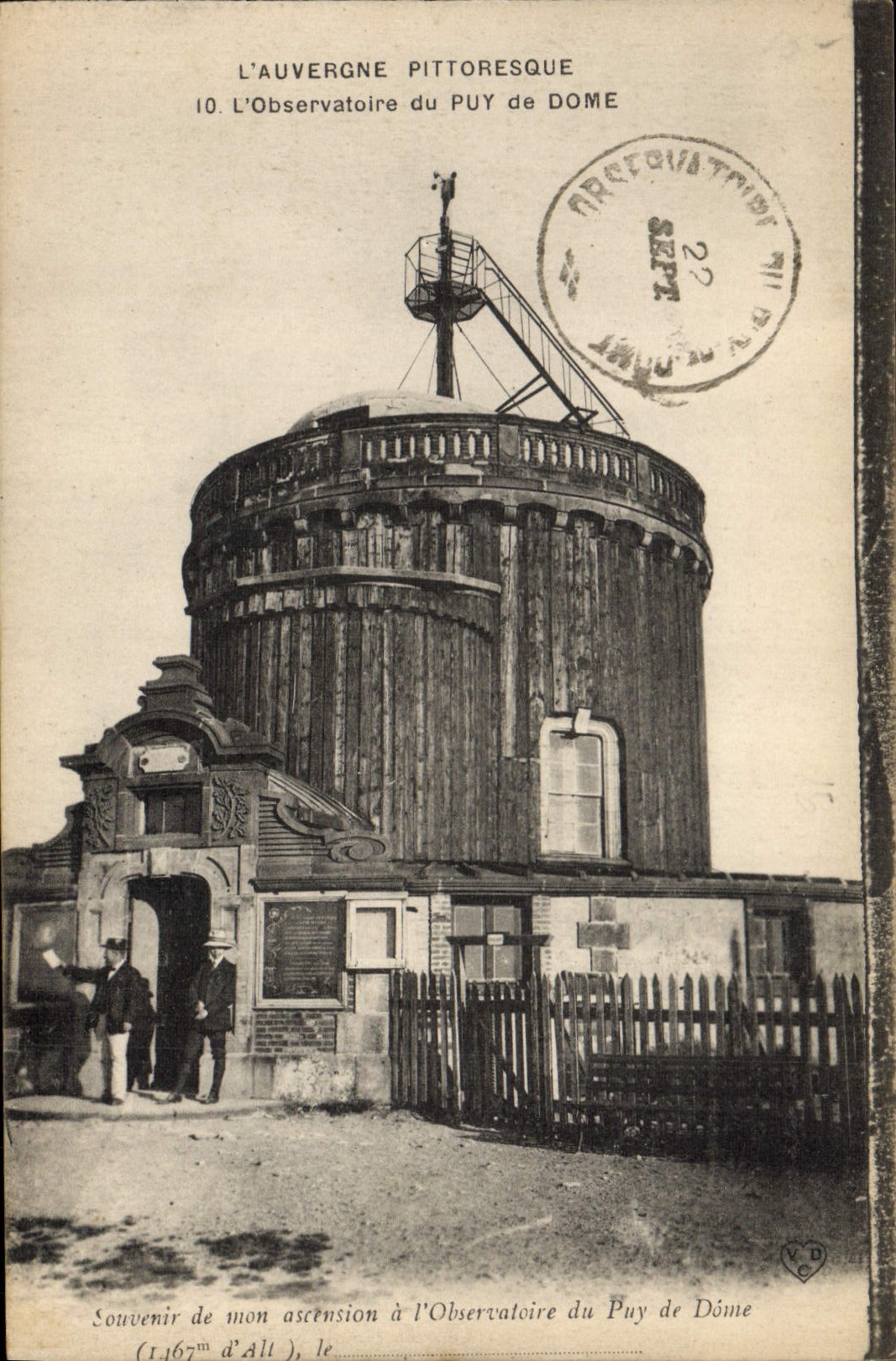 CPA Telegraphie Auvergne l'observatoire du Puy de Dome 