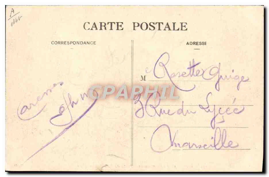 CPA Bordeaux Le Bouscat Poste de radiotelegraphie  — Verso