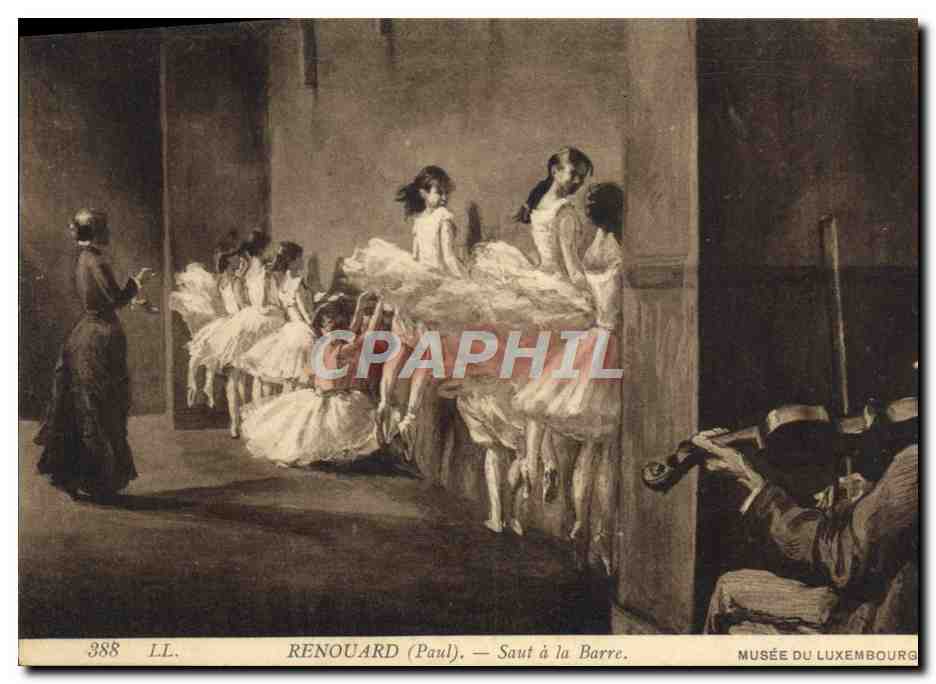 CPA Renouard Saut a la barre Musee du Luxembourg Paris Violon 